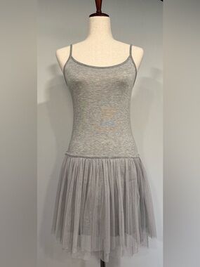Chicwish Gray Ballet Tulle Dress